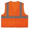 Ergodyne Hi-Vis Safety Vest, 100% recycled polyester, Orange, Size S/M 8205HL-ECO - alternate 3